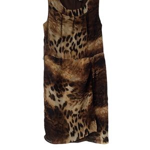 Rabbit design, leopard print dress size 14